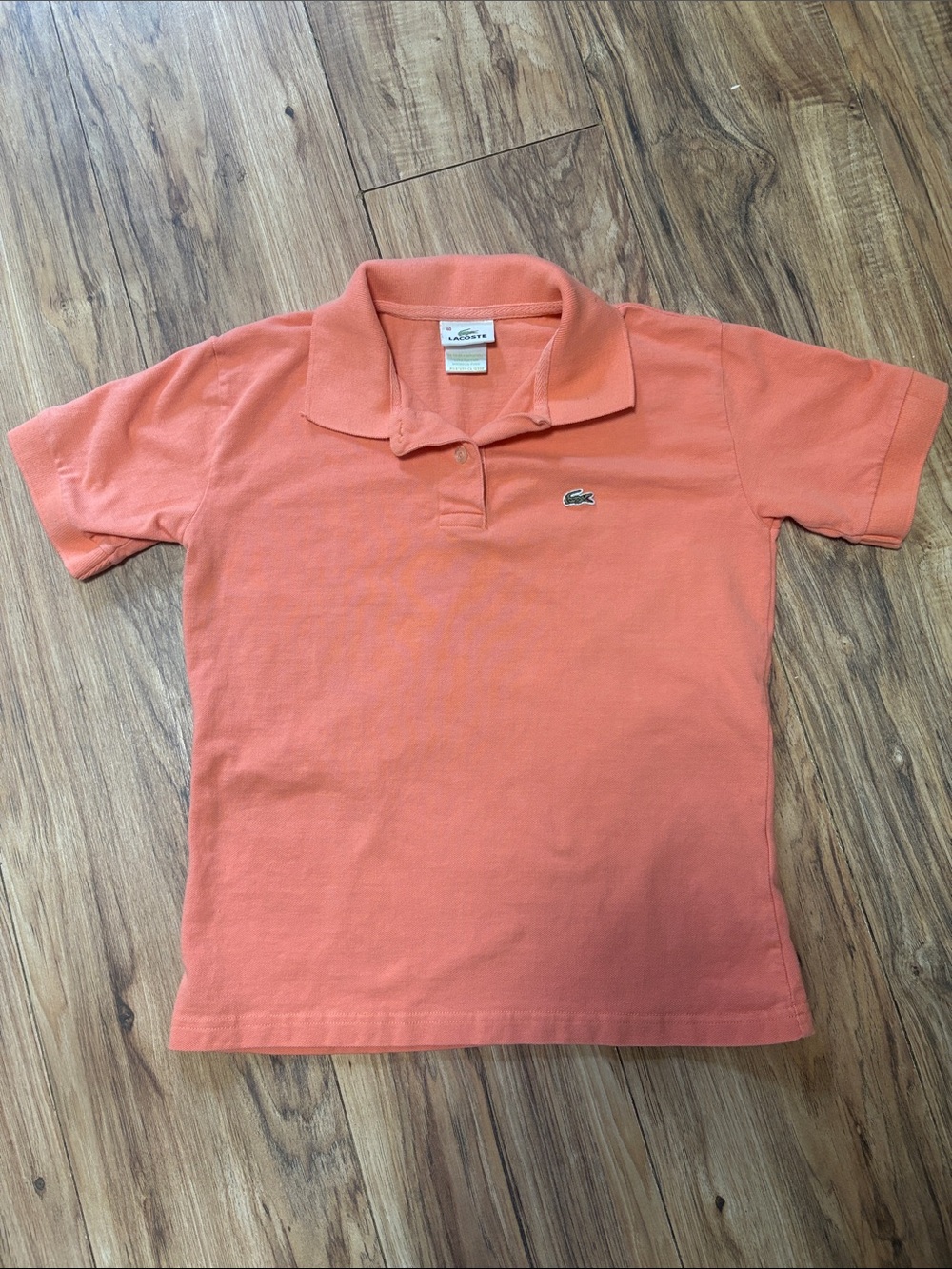 Vintage Lacoste Coral Orange Polo Shirt 🐊